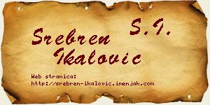 Srebren Ikalović vizit kartica